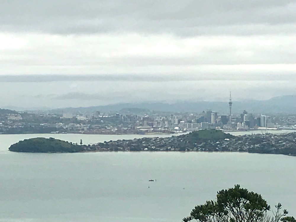 View from Rangitoto Island to Auckland City